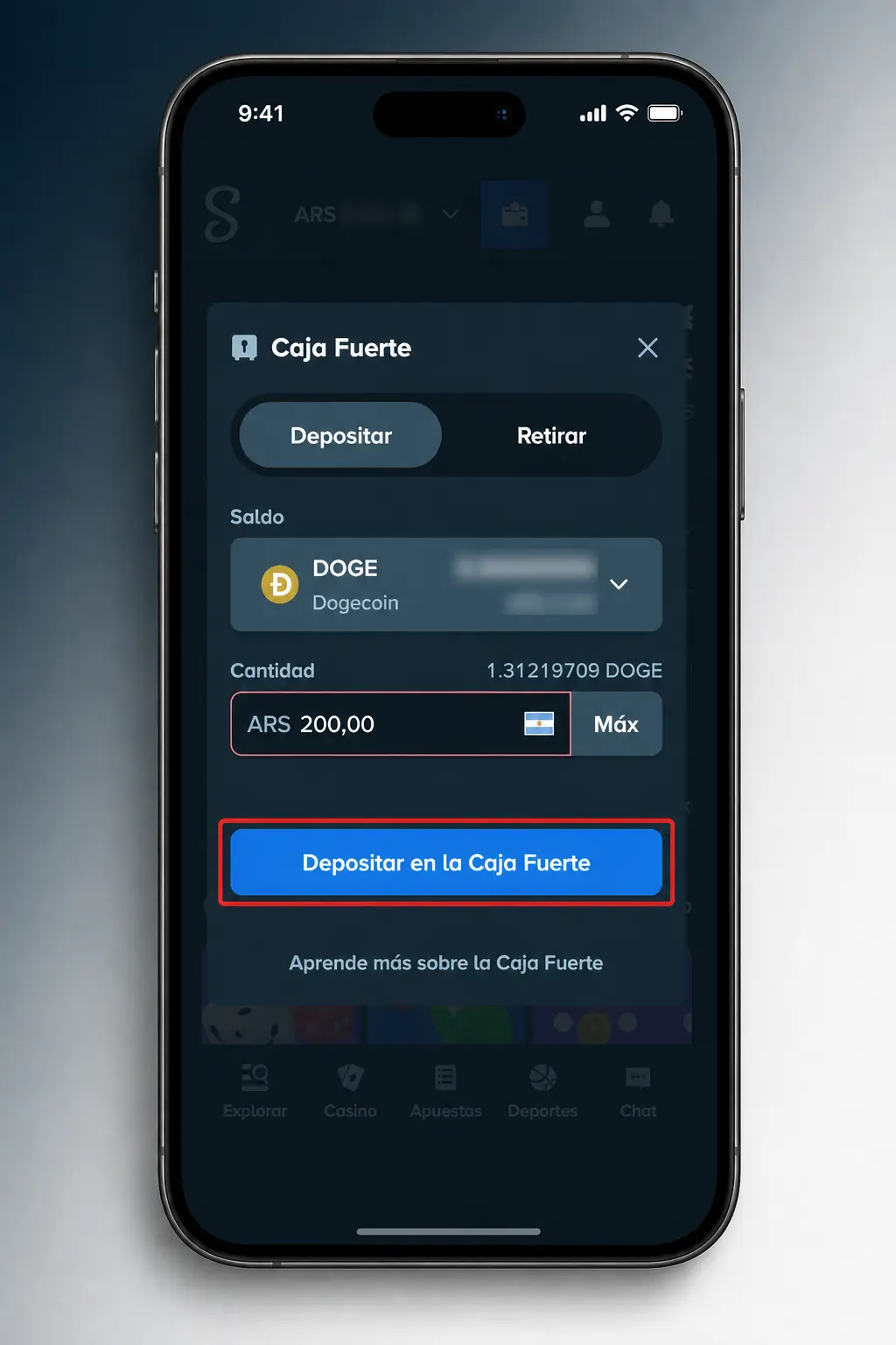 Ingresá el código promocional de Stake Argentina