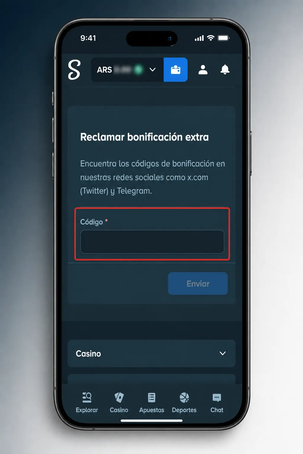 Hacé tu primer depósito en Stake Argentina