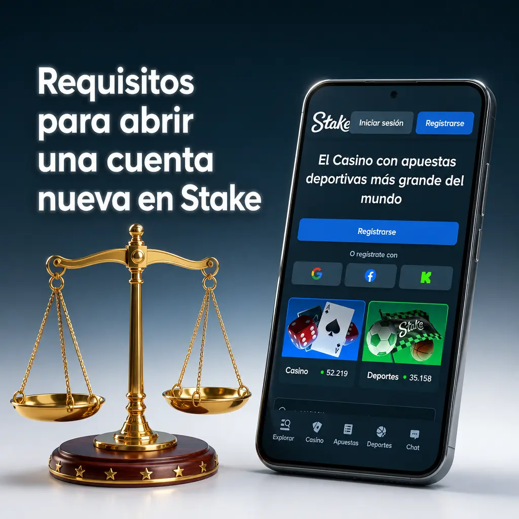 Requisitos para abrir una cuenta nueva en Stake