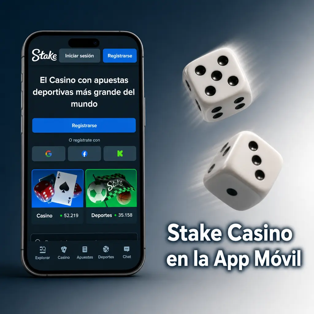 Stake Casino en la aplicación móvil